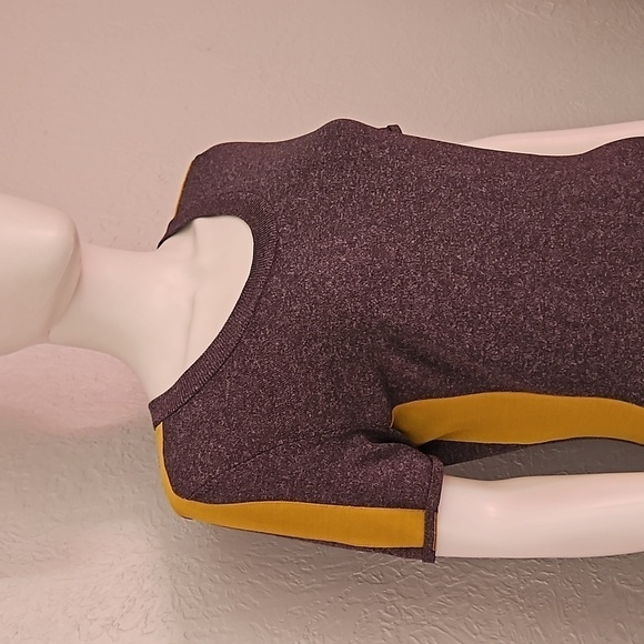 SABIE Chartreuse Gray Preppy Short Sleeve Sweater Bodycon Dress Medium - Picture 4 of 9